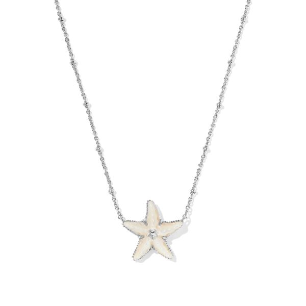 Rhodium Plated Natural MOP Parker Starfish Necklace Meigs Jewelry Tahlequah, OK