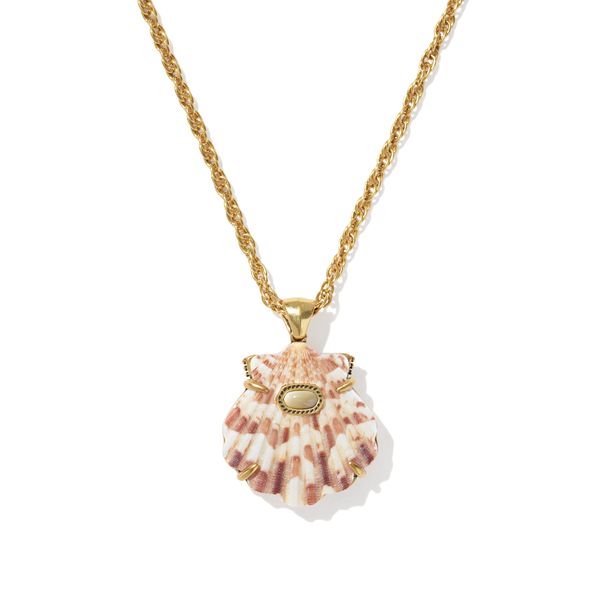Neutral Scallop Lucia Shell Necklace Meigs Jewelry Tahlequah, OK