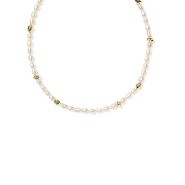 Yellow Gold Plated Freshwater Cultured Pearl Gabriella Strand Necklace Meigs Jewelry Tahlequah, OK