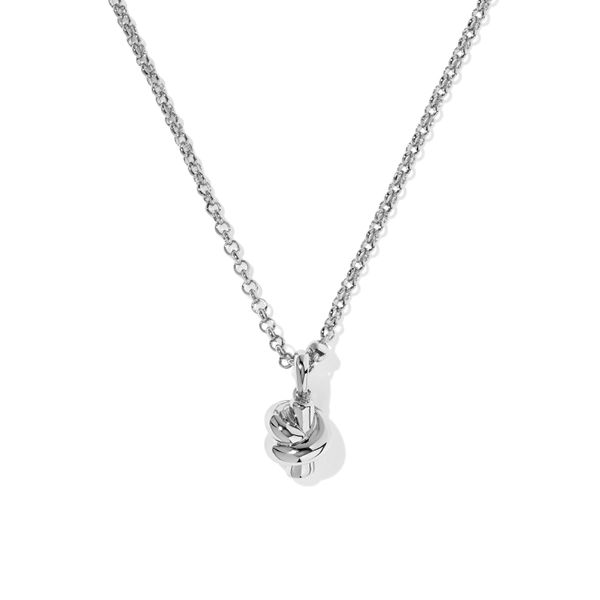 Rhodium Plated Parker Knot Pendant Necklace Meigs Jewelry Tahlequah, OK