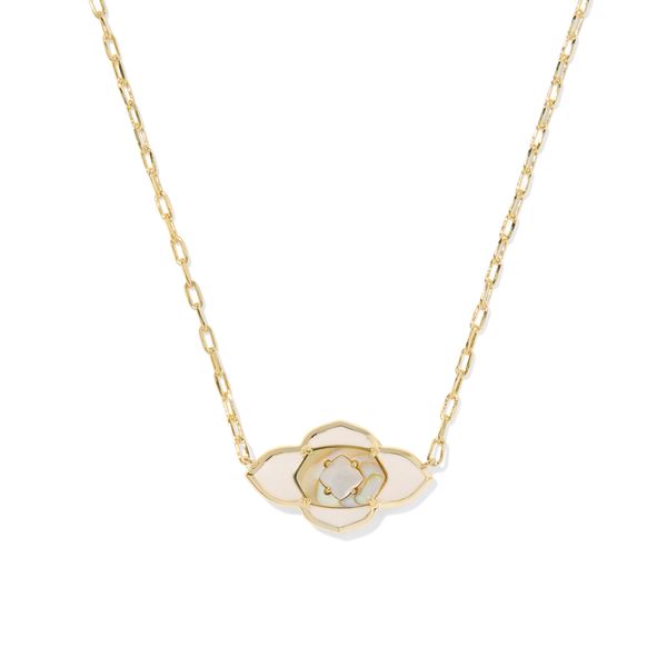 Yellow Gold-Plated Abbie Medallion Pendant Necklace Meigs Jewelry Tahlequah, OK