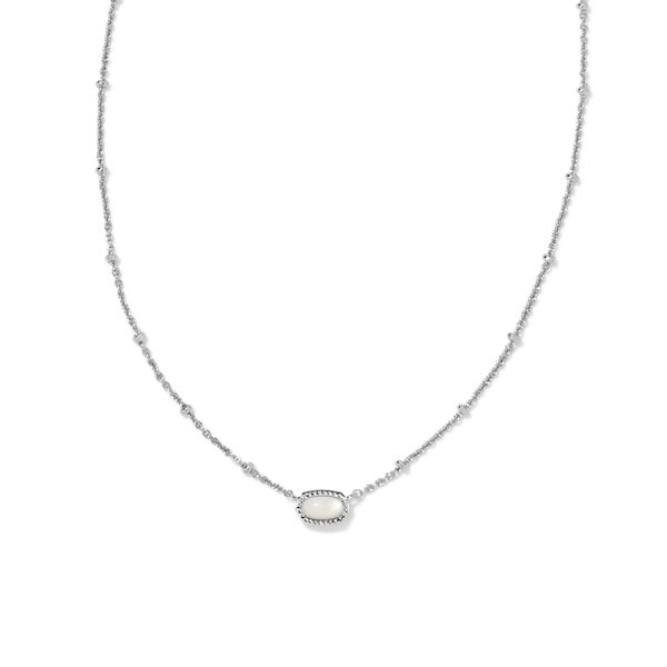 Ivory Mother of Pearl Mini Elisa Pendant Necklace Meigs Jewelry Tahlequah, OK