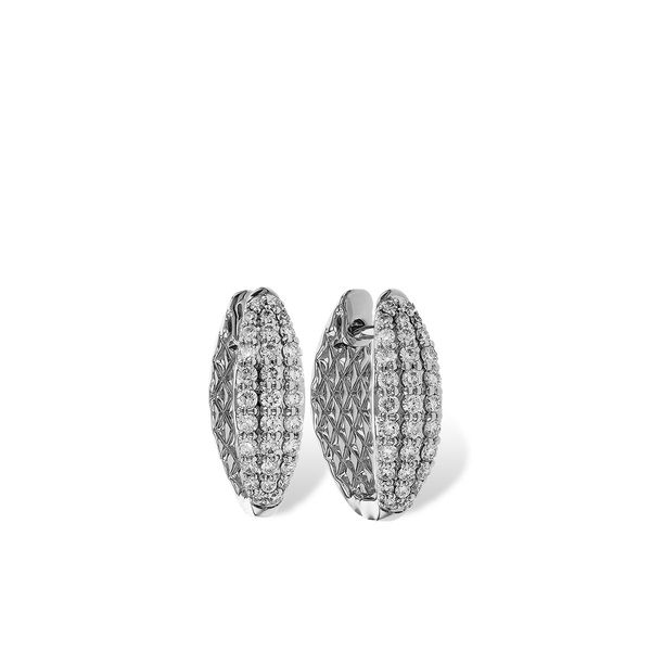 14K White Gold Huggie Earrings Meigs Jewelry Tahlequah, OK