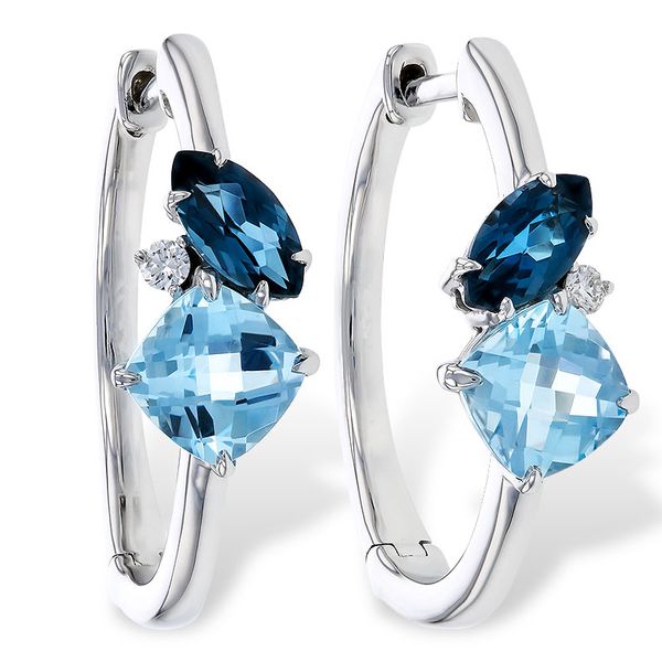 14K White Gold Hoop Earrings Meigs Jewelry Tahlequah, OK