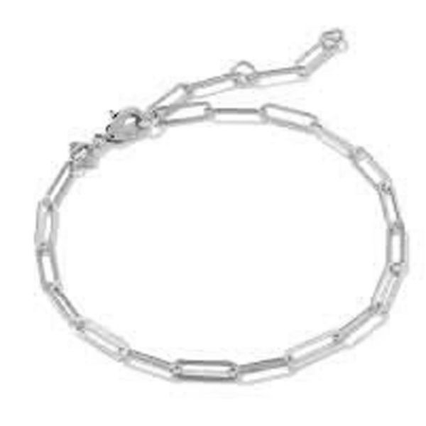 Rhodium Paperclip Bracelet Meigs Jewelry Tahlequah, OK