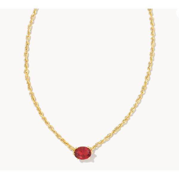 RHOD BURGUNDY  CRYSTAL CAILIN NECKLACE Image 2 Meigs Jewelry Tahlequah, OK