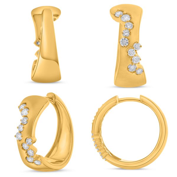 14K Yellow Gold Huggie Earrings Meigs Jewelry Tahlequah, OK