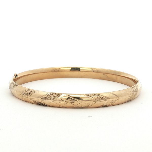 14K Yellow Gold Bangle Bracelet Meigs Jewelry Tahlequah, OK