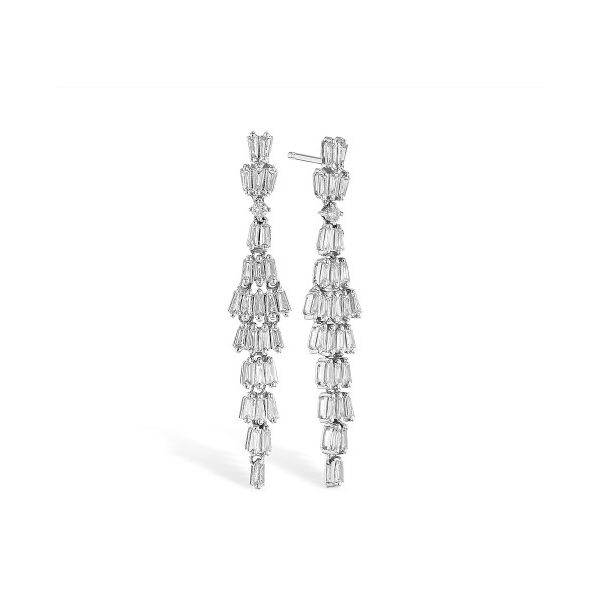 14K White Gold Chandelier Earrings Meigs Jewelry Tahlequah, OK