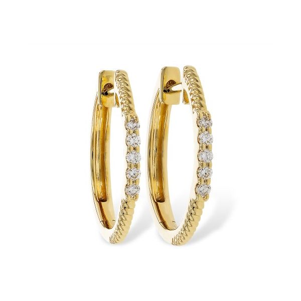 14K Yellow Gold Hoop Earrings Meigs Jewelry Tahlequah, OK