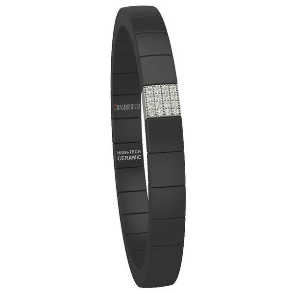 Roberto Demeglio Matte Black Ceramic & White Diamond Bracelet Meigs Jewelry Tahlequah, OK