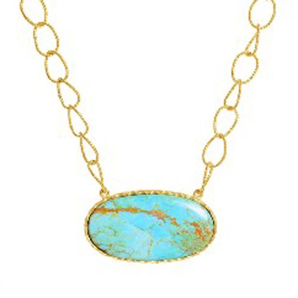 SIMPLE NECKLACE TURQUOISE Meigs Jewelry Tahlequah, OK