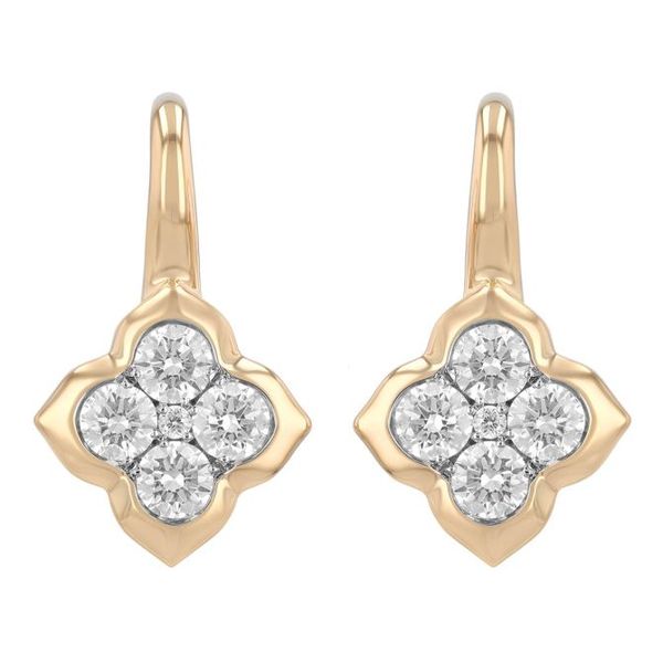 14KY .59CTW JOLIE FLEUR DROP EARRINGS Meigs Jewelry Tahlequah, OK