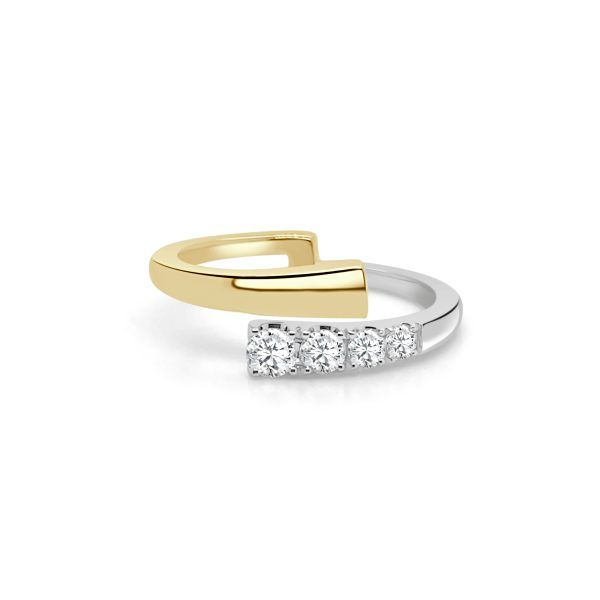 14KTT .27CTW BYPASS RING SZ6.5 Meigs Jewelry Tahlequah, OK
