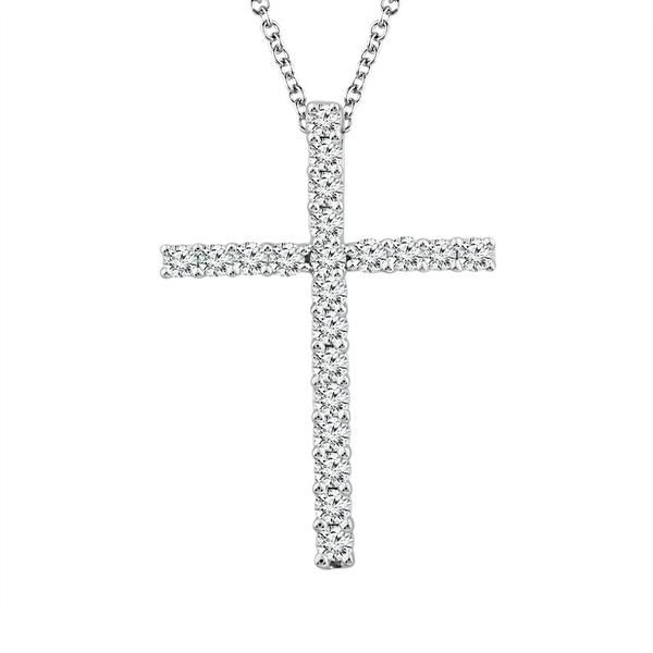 10KW .10CTW SM CROSS DIA NECKLACE W/BOX CHAIN Meigs Jewelry Tahlequah, OK