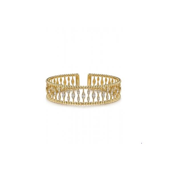 14KY 6.25" .74CTW BUJUKAN AND DIA CUFF BRACELET

SERIAL# S1884069 Meigs Jewelry Tahlequah, OK