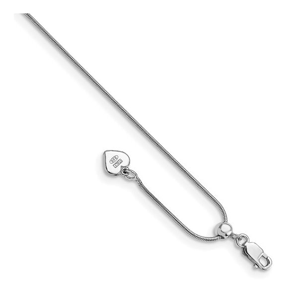 SS 11" ADJUSTABLE SNAKE CHAIN ANKLET - LESLIES Meigs Jewelry Tahlequah, OK