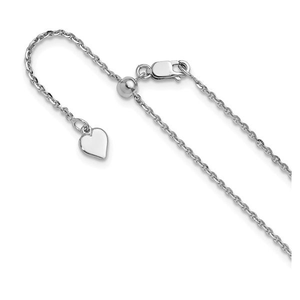SS 22" ADJ 1.45MM CABLE CHAIN Meigs Jewelry Tahlequah, OK