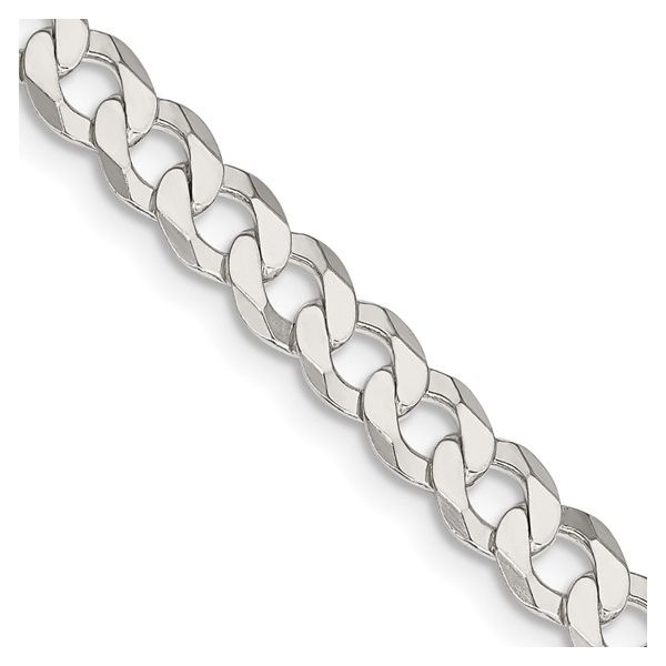 SS 22" 5.75MM FLAT CURB CHAIN Meigs Jewelry Tahlequah, OK