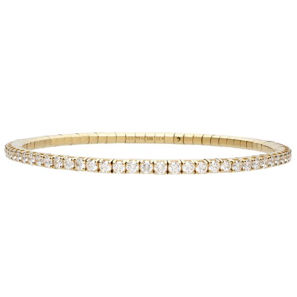 18KY 3.17CTW DIA STRETCH TENNIS BRACELET - 6" Meigs Jewelry Tahlequah, OK