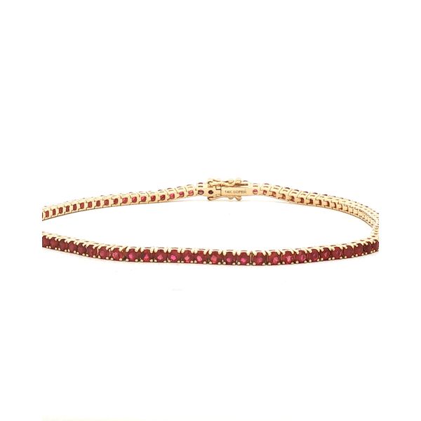 14KY 3.06CTW RUBY TENNIS BRACELET Meigs Jewelry Tahlequah, OK