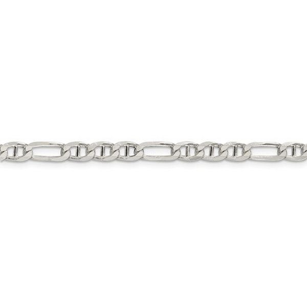 SS 20" 4.5MM FIGARO ANCHOR CHAIN Meigs Jewelry Tahlequah, OK