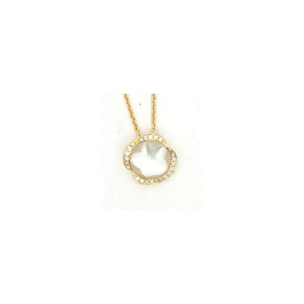 14KY .18DTW/MOP NECKLACE Meigs Jewelry Tahlequah, OK