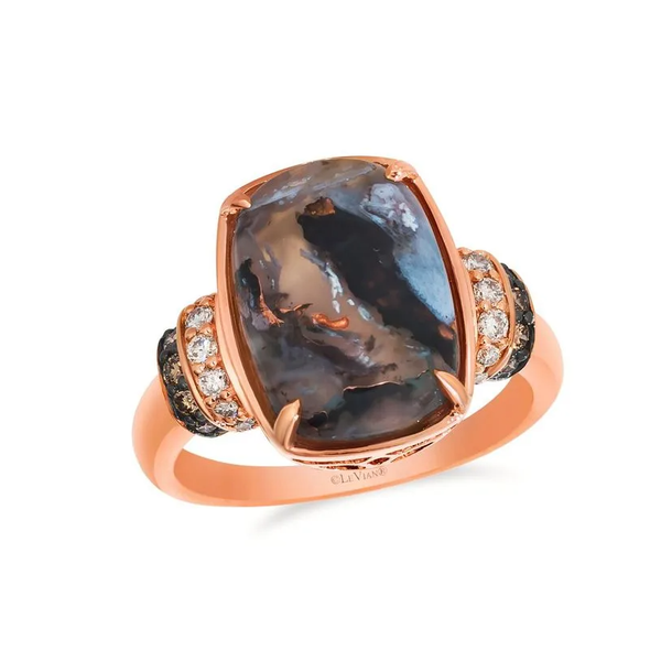14KR .27CT DIA 4.75CT CHOC AQUA RING SZ 7 Meigs Jewelry Tahlequah, OK