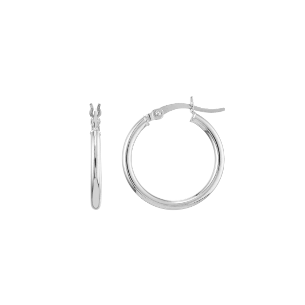 10KW 2X20MM ROUND POLISHED HOOP EARRINGS Meigs Jewelry Tahlequah, OK
