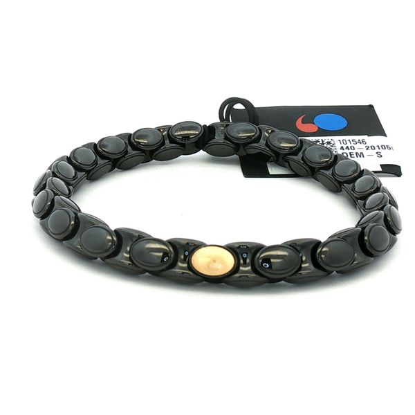 18KY 1-SATIN STATION POLISHED ANACONDINO BRACELET Meigs Jewelry Tahlequah, OK