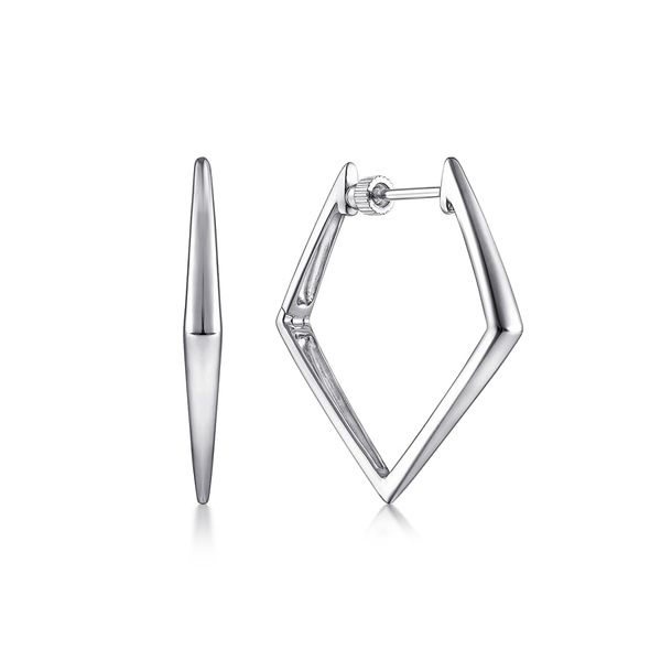 Sterling Silver Geometric Classic Hoop Earrings Meigs Jewelry Tahlequah, OK