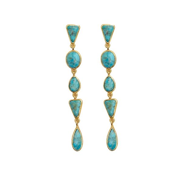 RAINFALL TURQ DROP EARRINGS Meigs Jewelry Tahlequah, OK