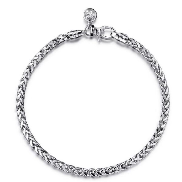 4mm 925 Sterling Silver Men's Solid Wheat Chain Bracelet Meigs Jewelry Tahlequah, OK