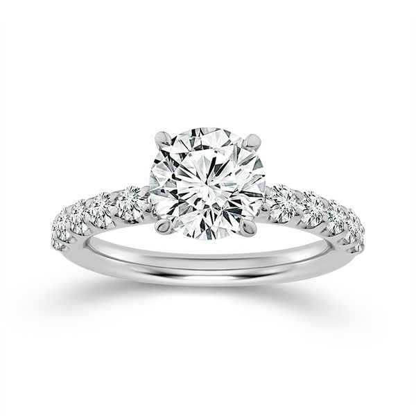 Lab Round Diamond Engagement Ring Meigs Jewelry Tahlequah, OK