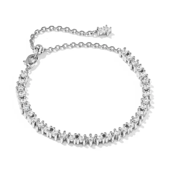 RHOD FATE TENNIS WHITE CZ BRACELET Meigs Jewelry Tahlequah, OK