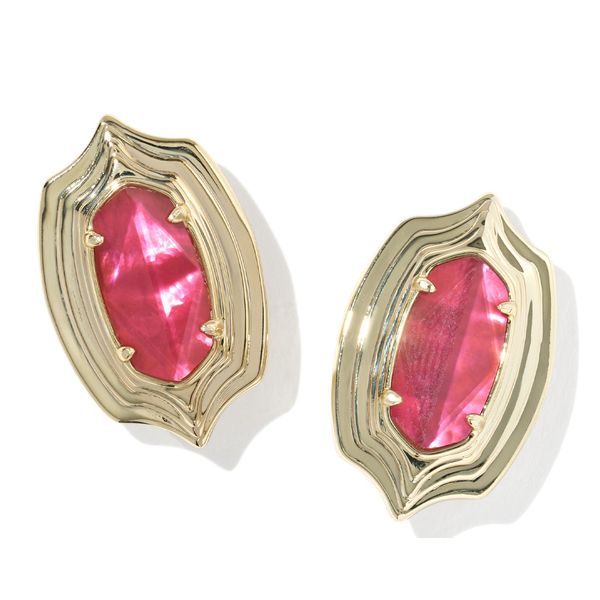 YGP ELLIE STEP FRM DARK PINK ILLUSION STUD EARRINGS Meigs Jewelry Tahlequah, OK
