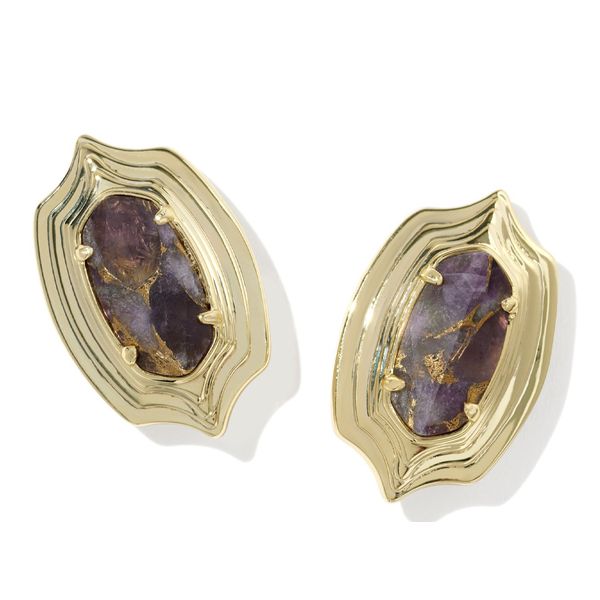 YGP ELLIE STEP FRM BRZ VND PRPL AMTHST STUD EARRINGS Meigs Jewelry Tahlequah, OK