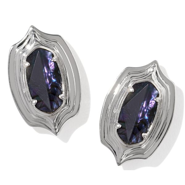 RHOD ELLIE STEP FRM DARK INDIGO ILSN STUD EARRINGS Meigs Jewelry Tahlequah, OK