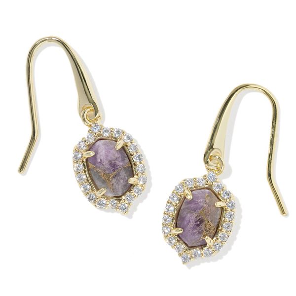 YGP DAPHNE CRSTL FRM BRZ VND PRPL AMTST DROP EARRINGS Meigs Jewelry Tahlequah, OK