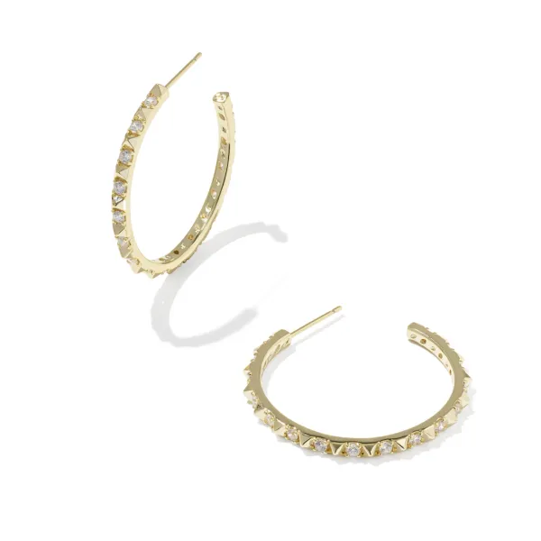 YGP FATE WHITE CZ HOOP EARRINGS Meigs Jewelry Tahlequah, OK