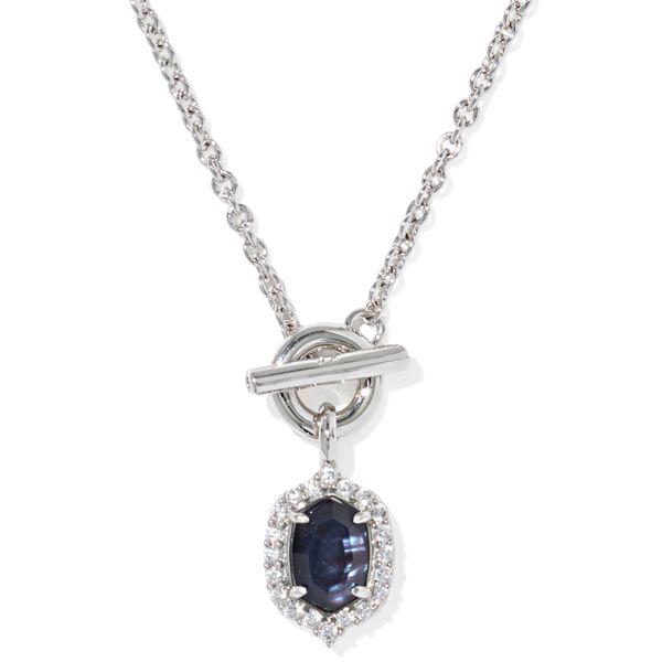 RHOD DAPHNE CRSTL FRM DARK INDIGO ILSN TOGGLE NECKLACE Meigs Jewelry Tahlequah, OK