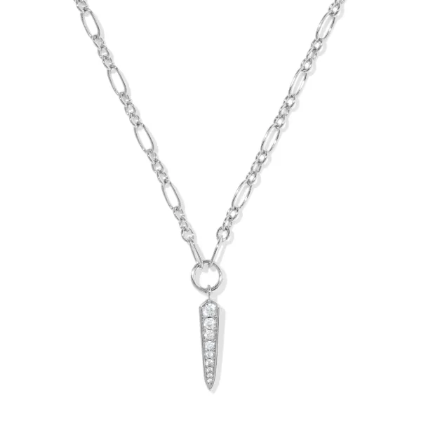 RHOD FATE SHORT PNDNT WHITE CZ NECKLACE Meigs Jewelry Tahlequah, OK