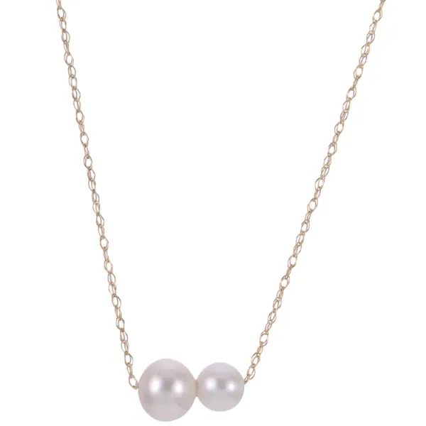 14KY 18" ADJ 16" 4.5-5MM AA FWCP NECKLACE Meigs Jewelry Tahlequah, OK