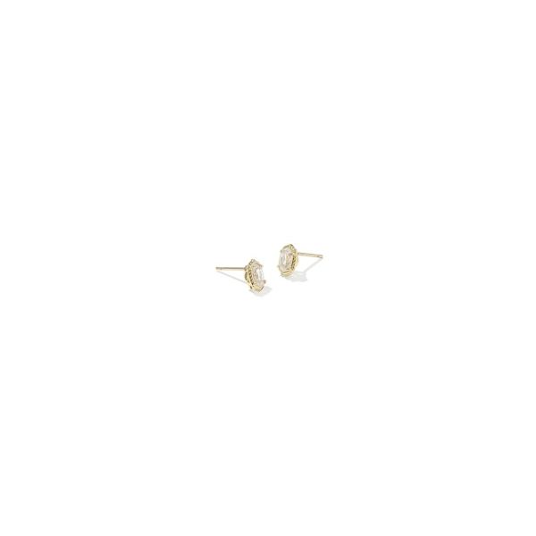 YGP White CZ Mini Ellie Luxe Stud Earrings Meigs Jewelry Tahlequah, OK