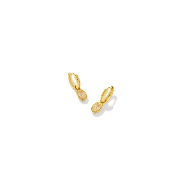 YGP White CZ Mini Ellie Luxe Huggie Earrings Meigs Jewelry Tahlequah, OK