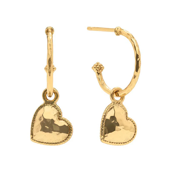 YGP Love Hoop Earrings with Heart Charm Meigs Jewelry Tahlequah, OK