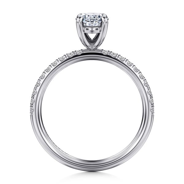 14kw .20ctw Oval Diamond Solitaire Semi Mount Image 2 Meigs Jewelry Tahlequah, OK