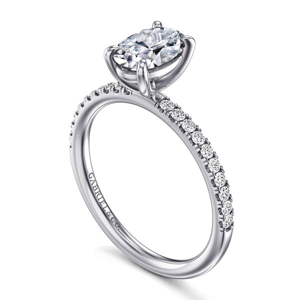 14kw .20ctw Oval Diamond Solitaire Semi Mount Image 3 Meigs Jewelry Tahlequah, OK