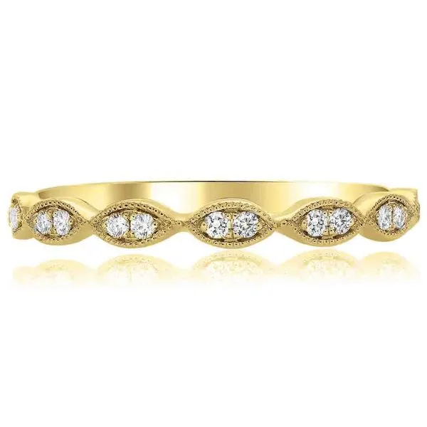 Yellow Gold Marquise Shape Diamond Wedding Band Meigs Jewelry Tahlequah, OK