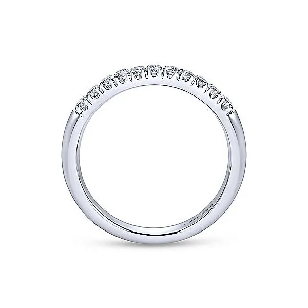 White Gold French Pave Diamond Band Image 2 Meigs Jewelry Tahlequah, OK